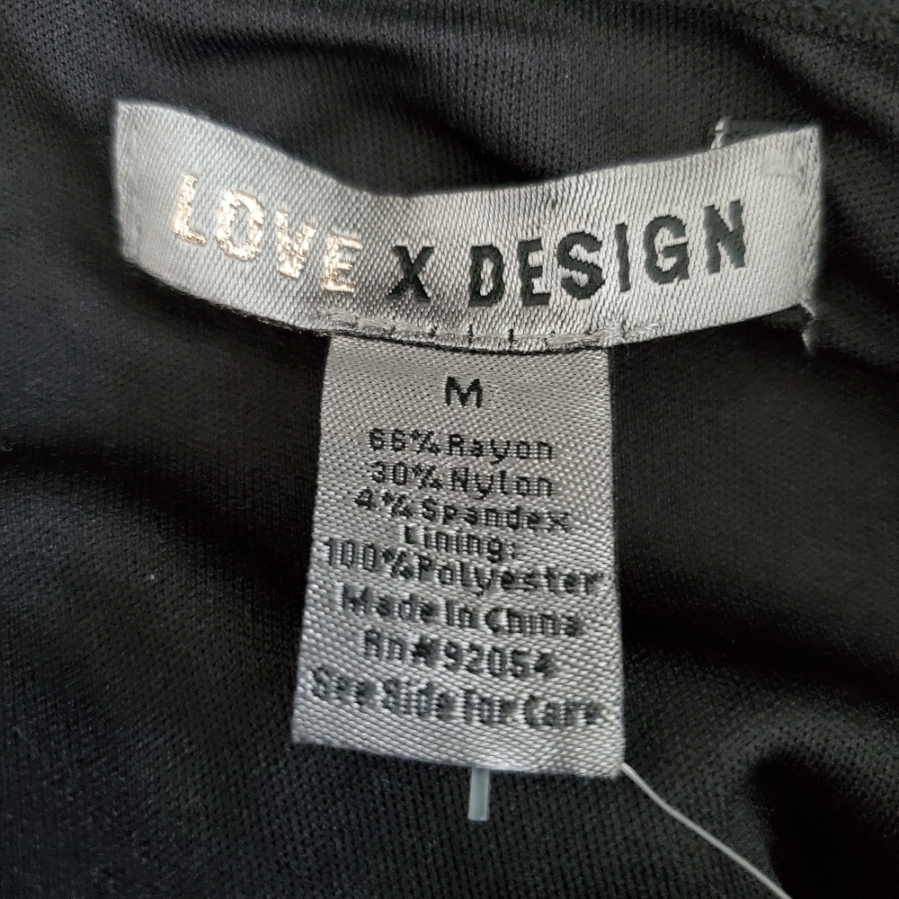 Love by Design Chic Asymmetrical Black Strapless Mini Dress - Picture 9 of 9